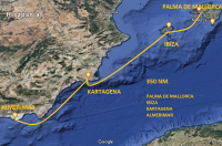 350 mil Baleary-Andaluzja Trasa: 